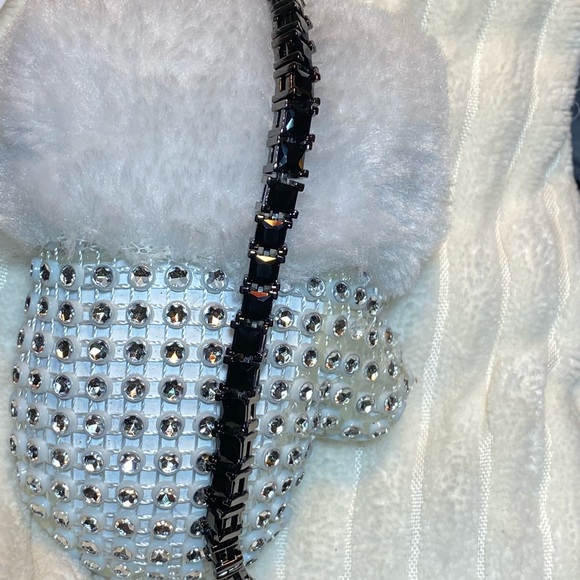 NWT 💎 HEMATITE JET BLACK 💎 ICONIC BRACELET UNISEX - Picture 8 of 12